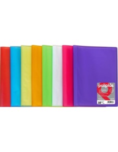 C 12 CARPETA Fº 20 FUNDAS SOLDADAS TRANSLUCIDAS SURTIDOS